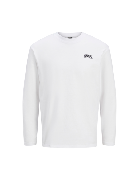 CAMISETA JCORESET TEE LS CREW NECK GC WHITE/BLANCA