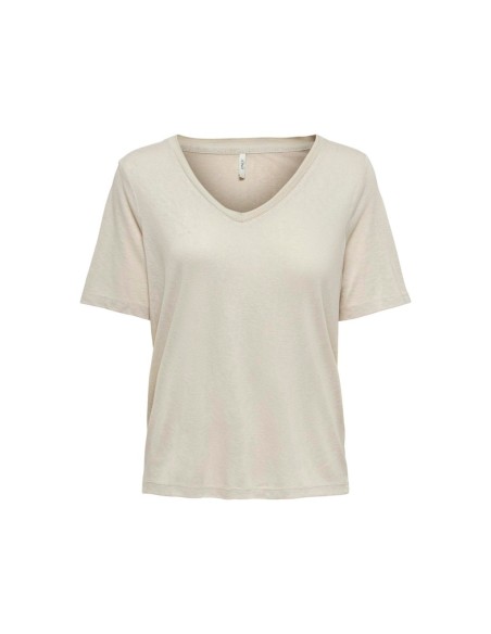 TOP ONLELISE S/S V-NECK TOP JRS NOOS Moonbeam