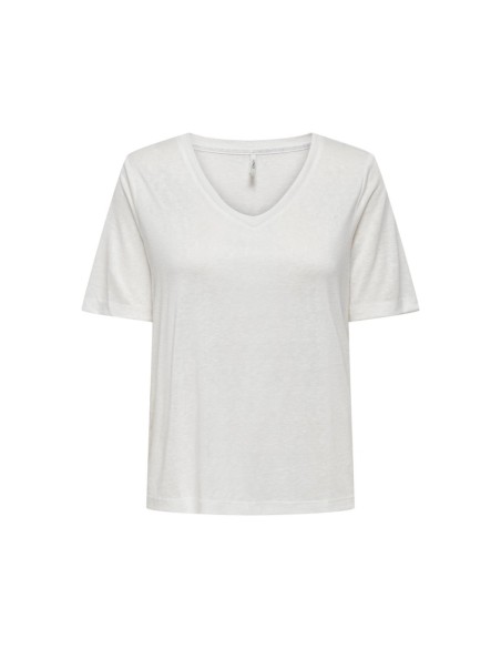 copia de TOP ONLELISE S/S V-NECK TOP JRS NOOS White