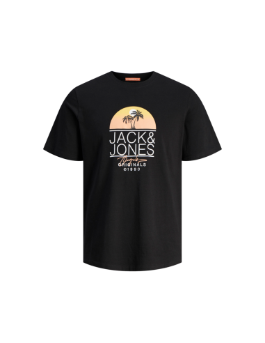 Camiseta manga corta Jack & jones JORCASEY TEE SS CREW NECK LN Black