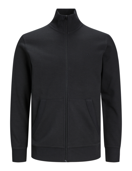 SUDADERA CREMALLERA JJEPAULOS Black/Negro