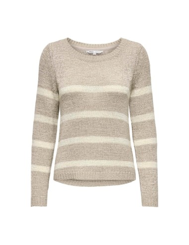 JERSEY DE PUNTO onlGEENA Vintage Simply Taupe Eggnog