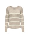 JERSEY DE PUNTO onlGEENA Vintage Simply Taupe Eggnog