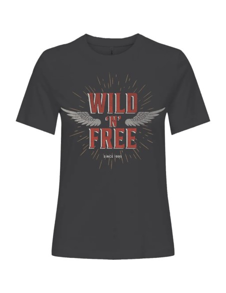 CAMISETA  ONLHENNY LIFE REG S/S TOP BOX JRS Phantom Wild n free