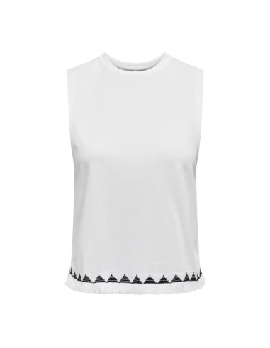 TOP ONLLIVA S/L TOP JRS Bright White Black