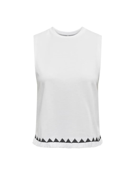 TOP ONLLIVA S/L TOP JRS Bright White Black