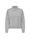 JERSEY JDYAMORE LIFE L/S HN PULLOVER KNT Light Grey Melange/Gris claro