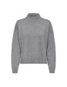 JERSEY JDYAMORE LIFE L/S HN PULLOVER KNT Medium Grey Melange/Gris medio