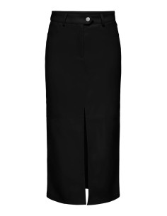 Falda ONLRIMA FAUX LEATHER LONG SKIRT OTW Black/Negro