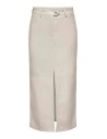 Falda ONLRIMA FAUX LEATHER LONG SKIRT OTW Pumice Stone