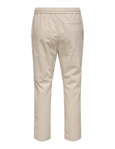 ONSLINUS CROP 0007 COT LIN PNT NOOS Lining/Beige