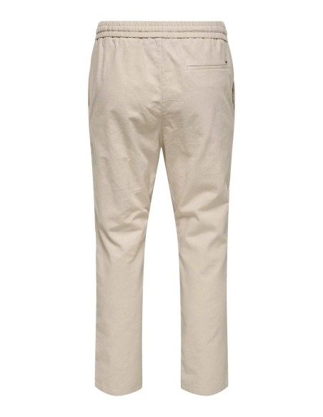 ONSLINUS CROP 0007 COT LIN PNT NOOS Lining/Beige