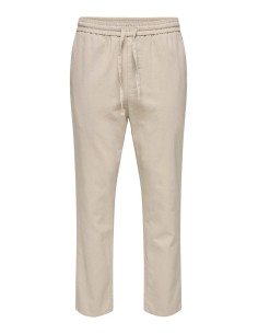 ONSLINUS CROP 0007 COT LIN PNT NOOS Lining/Beige