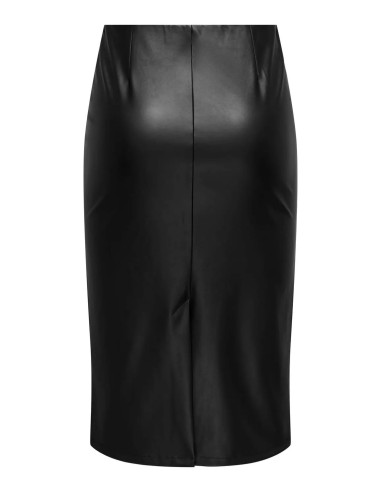 FALDA JDYSOYA MIDI PU SKIRT JRS ATK BLACK/NEGRA
