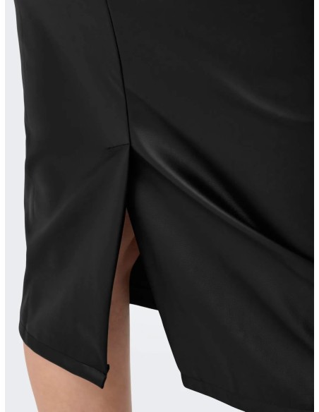 FALDA JDYSOYA MIDI PU SKIRT JRS ATK BLACK/NEGRA