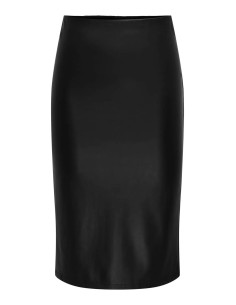 FALDA JDYSOYA MIDI PU SKIRT JRS ATK BLACK/NEGRA