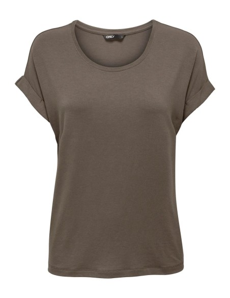 CAMISETA HOLGADA ONLMOSTER S/S O-NECK TOP NOOS JRS Caribou/Marrón