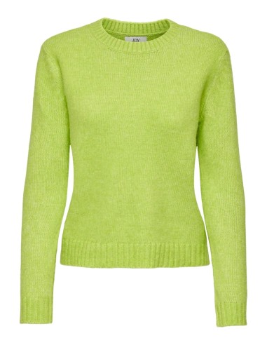 JERSEY JDYSILJA L/S O-NECK PULLOVER KNT Green Glow MELANGE/VERDE LIMA