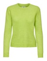 JERSEY JDYSILJA L/S O-NECK PULLOVER KNT Green Glow MELANGE/VERDE LIMA