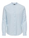 CAMISA DE CUELLO MAO ONSCAIDEN Cashmere Blue/Celeste