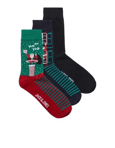 CALCETINES JACCLIMBING SANTA SOCKS 3 PACK Scarlet Sage/Pack Sky captai