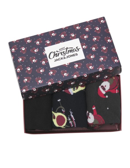 CALCETINES JACMERRY X-MAS SOCKS GIFTBOX Forest River Dark navy - Black