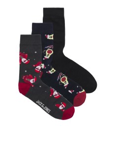 CALCETINES JACMERRY X-MAS SOCKS GIFTBOX Forest River Dark navy - Black