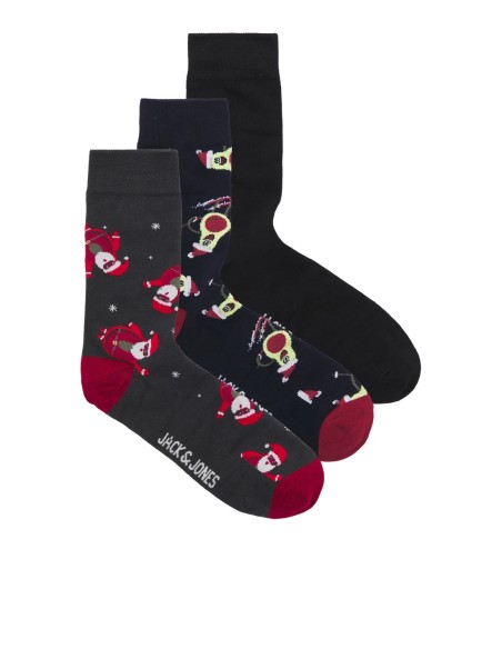 CALCETINES JACMERRY X-MAS SOCKS GIFTBOX Forest River Dark navy - Black