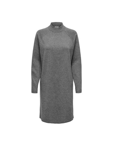 VESTIDO DE PUNTO JDYRUE LIFE L/S HIGH NECK DRESS KNT NOOS Medium Grey Melange