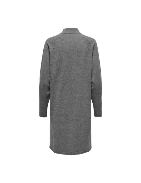 VESTIDO DE PUNTO JDYRUE LIFE L/S HIGH NECK DRESS KNT NOOS Medium Grey Melange