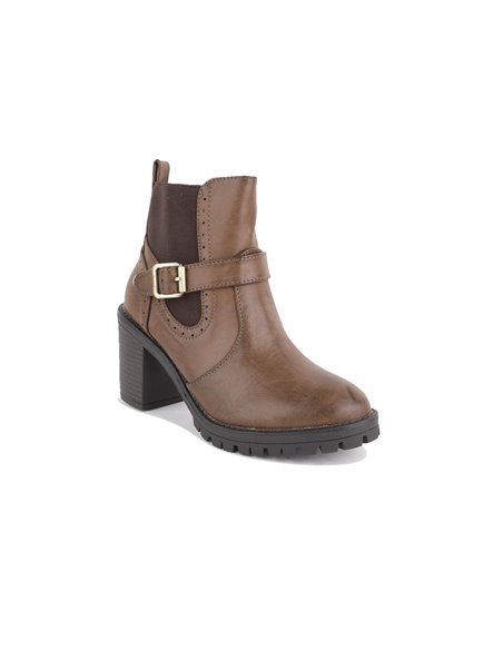 BOTIN COMBINADO ELÁSTICO TAUPE XTI