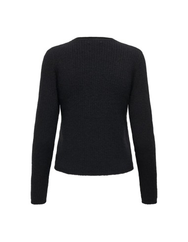 JERSEY JDYANNIE LIFE L/S O-NECK RIB PULLOVE KNT Black