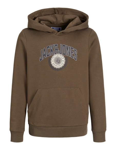 SUDADERA NIÑO JJKAM VARSITY BRANDING SWEAT HOOD JNR Canteen/Marrón