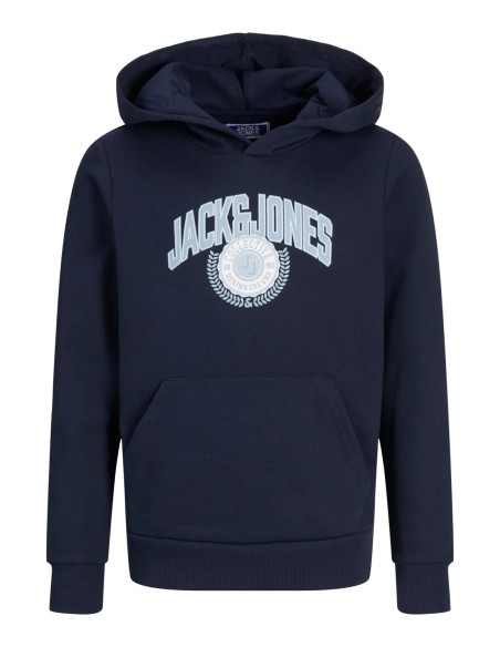 SUDADERA NIÑO JJKAM VARSITY BRANDING SWEAT HOOD JNR Sky Captain/Marino