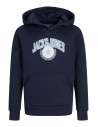 SUDADERA NIÑO JJKAM VARSITY BRANDING SWEAT HOOD JNR Sky Captain/Marino