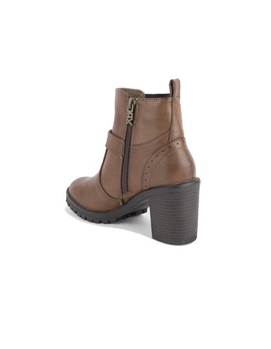 BOTIN COMBINADO ELÁSTICO TAUPE XTI