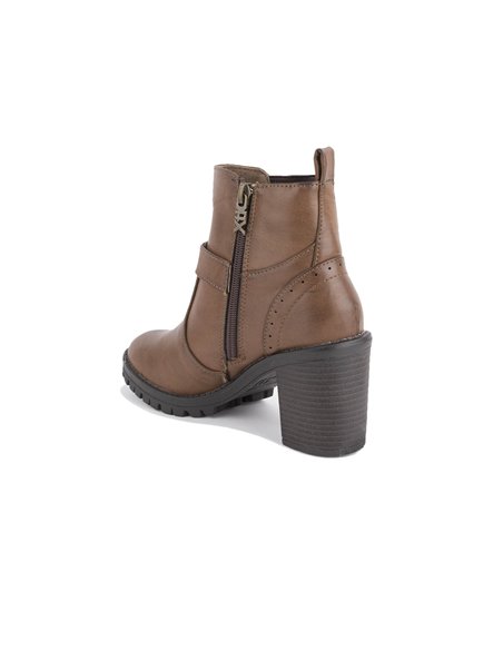 BOTIN COMBINADO ELÁSTICO TAUPE XTI