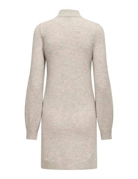 VESTIDO DE PUNTO JDYRUE LIFE L/S HIGH NECK DRESS KNT NOOS Chateau Gray