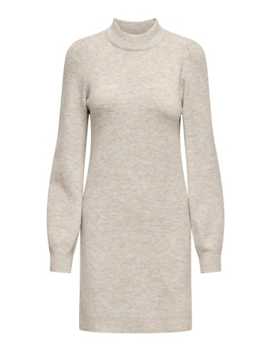 VESTIDO DE PUNTO JDYRUE LIFE L/S HIGH NECK DRESS KNT NOOS Chateau Gray