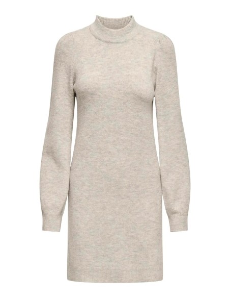 VESTIDO DE PUNTO JDYRUE LIFE L/S HIGH NECK DRESS KNT NOOS Chateau Gray