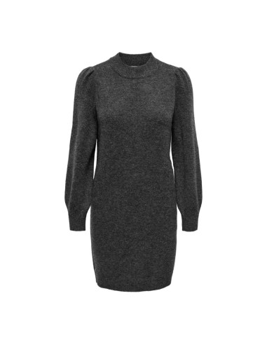 VESTIDO DE PUNTO JDYRUE LIFE L/S HIGH NECK DRESS KNT NOOS Dark Grey