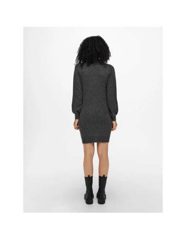 VESTIDO DE PUNTO JDYRUE LIFE L/S HIGH NECK DRESS KNT NOOS Dark Grey