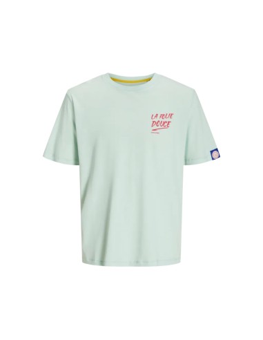 CAMISETA JORGRAFF TEE SS CREW NECK LFD24 Skylight/Verde Agua