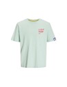 CAMISETA JORGRAFF TEE SS CREW NECK LFD24 Skylight/Verde Agua