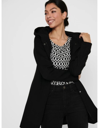 ABRIGO CON CAPUCHA ONLSEDONA LIGHT COAT OTW NOOS Black