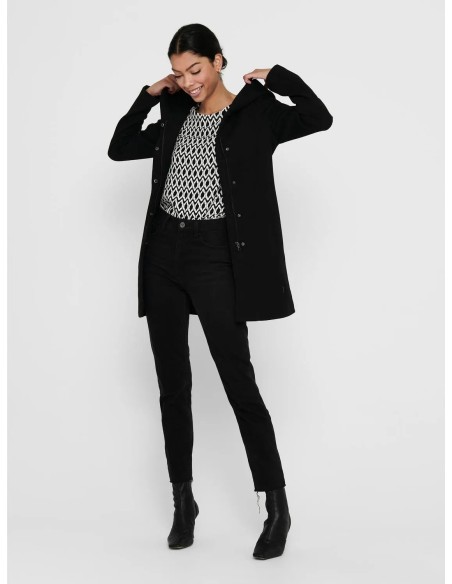 ABRIGO CON CAPUCHA ONLSEDONA LIGHT COAT OTW NOOS Black
