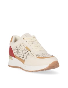 Zapatillas deportivas Piel Vegana de Mujer Chika10 Plano SERENA 24 Rojo/Red 2