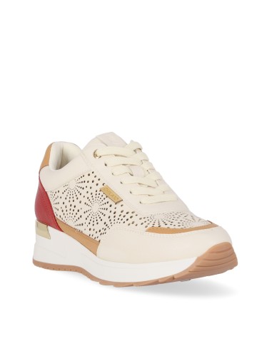 Zapatillas deportivas Piel Vegana de Mujer Chika10 Plano SERENA 24 Rojo/Red