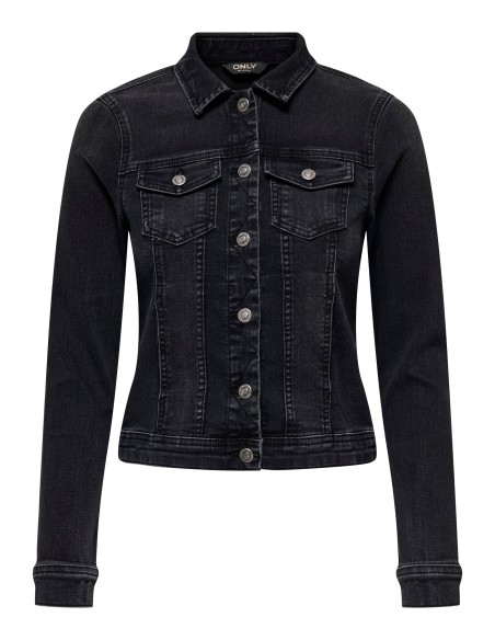 CHAQUETA VAQUERA onlWONDER Washed Black/Negra