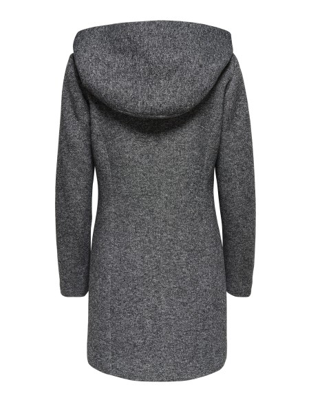 ABRIGO CON CAPUCHA ONLSEDONA LIGHT COAT OTW NOOS Dark Grey Melange